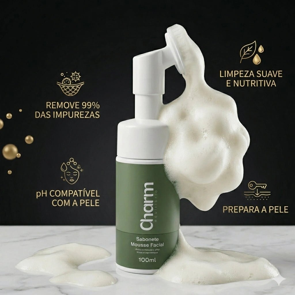 Kit Charme Equilíbrio – Skincare Dermocosméticos para Rosto Lábios com Rotina Completa - X - Varejo Ltda - Me