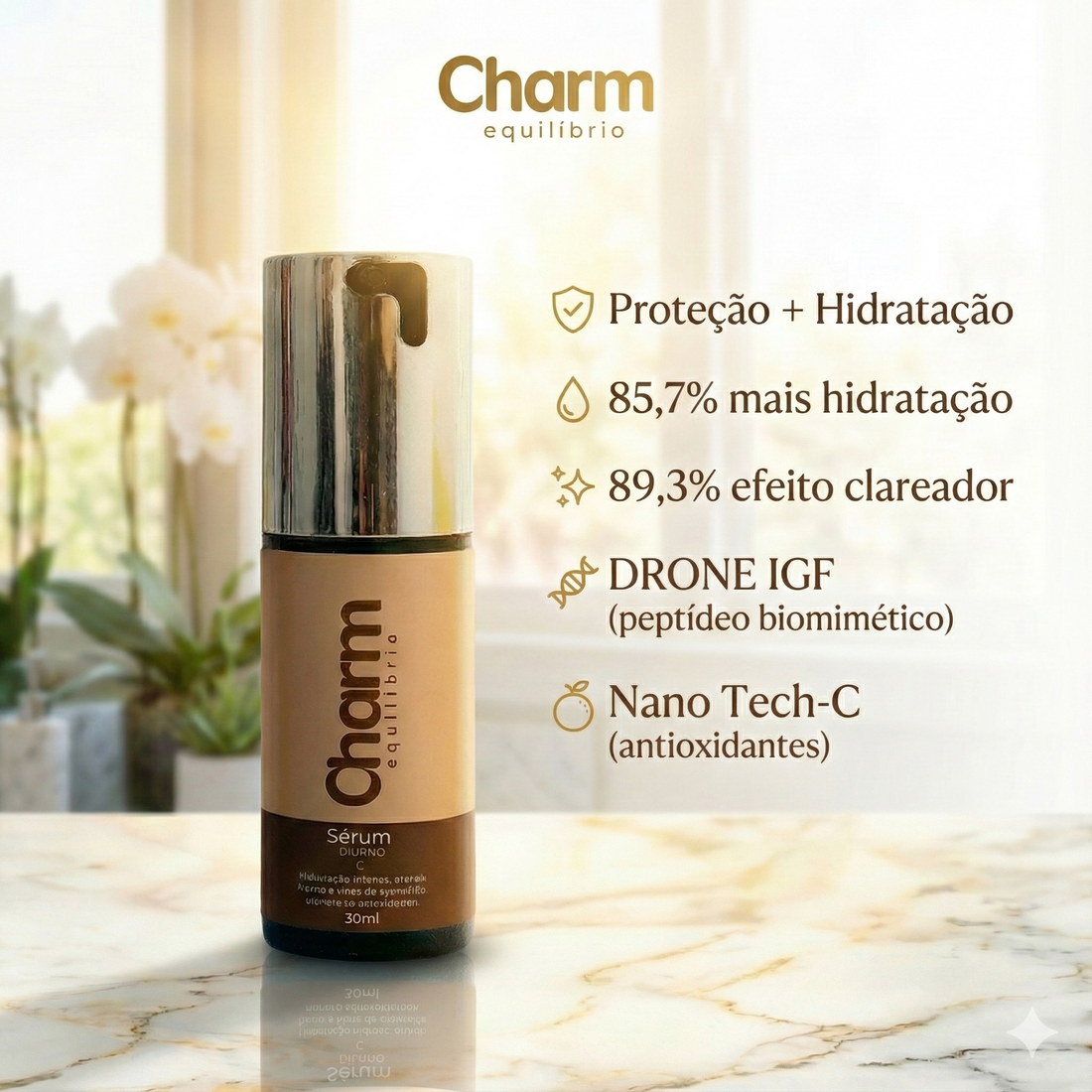 CharmEquilibrio Kit Seruns Noturno e Diurno Proteção Hidratação Regeneração Intensiva X-Varejo loja online