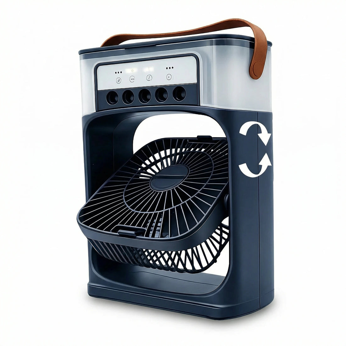 Climatizador Ar Portátil USB 3 em 1 Umidificador Ventilador Mini Ar Condicionado Azul Econômico - X - Varejo Ltda - Me