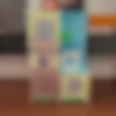 Organizador Modular Infantil Estilo Castelo com Cavaleiro – 6 Cubos (4 Fechados + 2 Abertos) – DIY