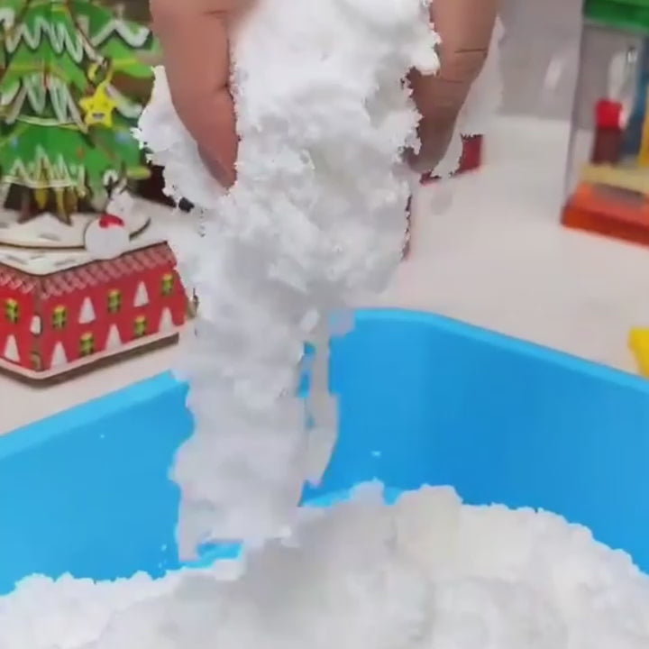 Snow @Home Mega Castelo Neve Artificial Kit Sensorial Criativo Moldes Construção Brinquedo Premium