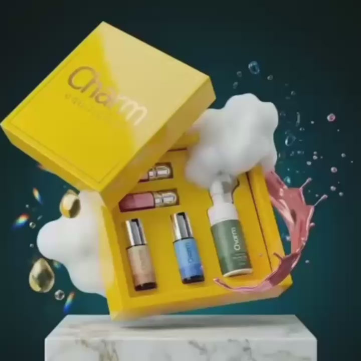 Kit Charme Equilíbrio – Skincare Dermocosméticos para Rosto Lábios com Rotina Completa
