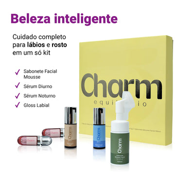 Kit Dermocosméticos Charme Equilibrio Cuidados Pele Beleza Completo Tratamento Facial Corporal