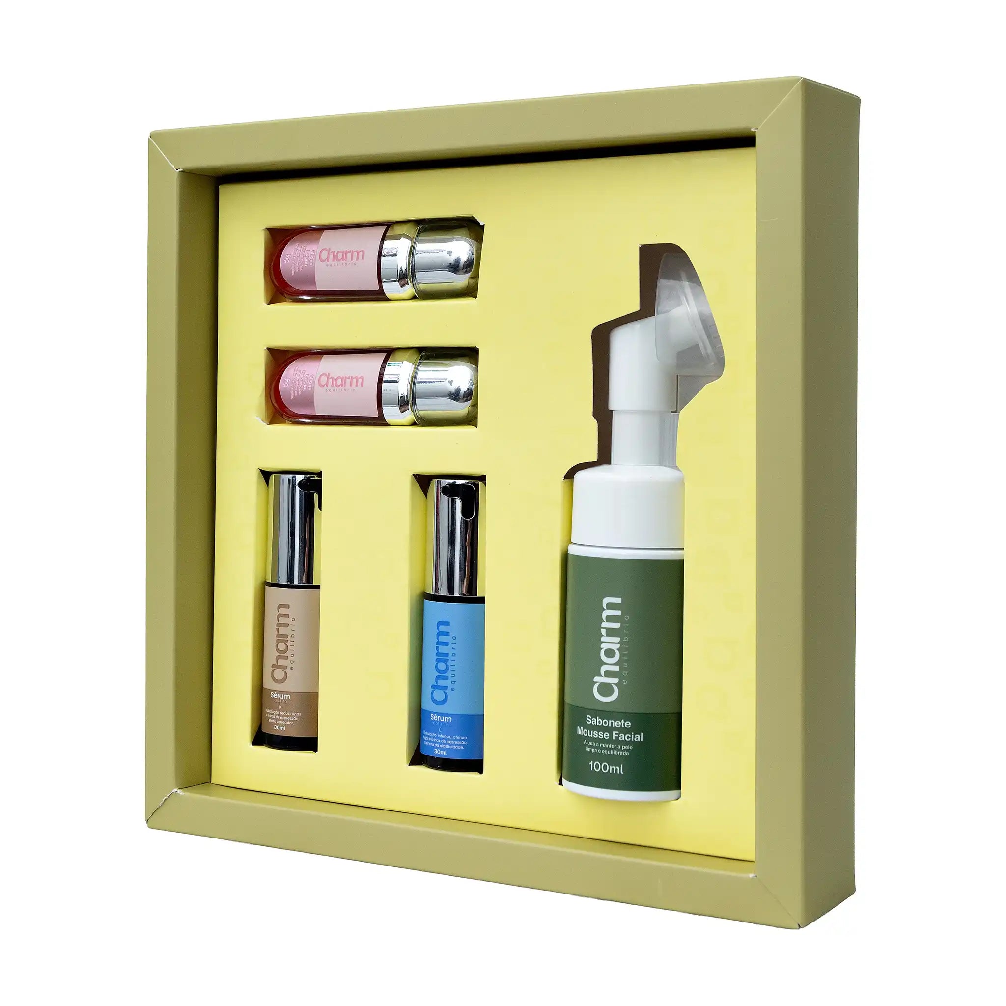 Kit Dermocosméticos Charme Equilibrio Cuidados Pele Beleza Completo Tratamento Facial Corporal