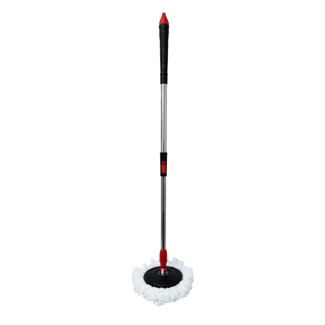 Mop Giratório 360 Graus Balde Cesto Inox Esfregão Limpeza Piso 1 Refil Adicional Grátis Profissional