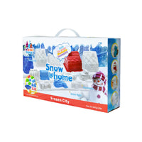 Snow @Home Cidade Congelada Kit Neve Artificial Moldes Casas Veículos Educativo Infantil Criativo