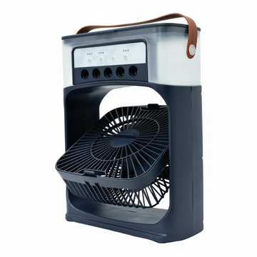 Climatizador Ar Portátil USB 3 em 1 Umidificador Ventilador Mini Ar Condicionado Azul Econômico