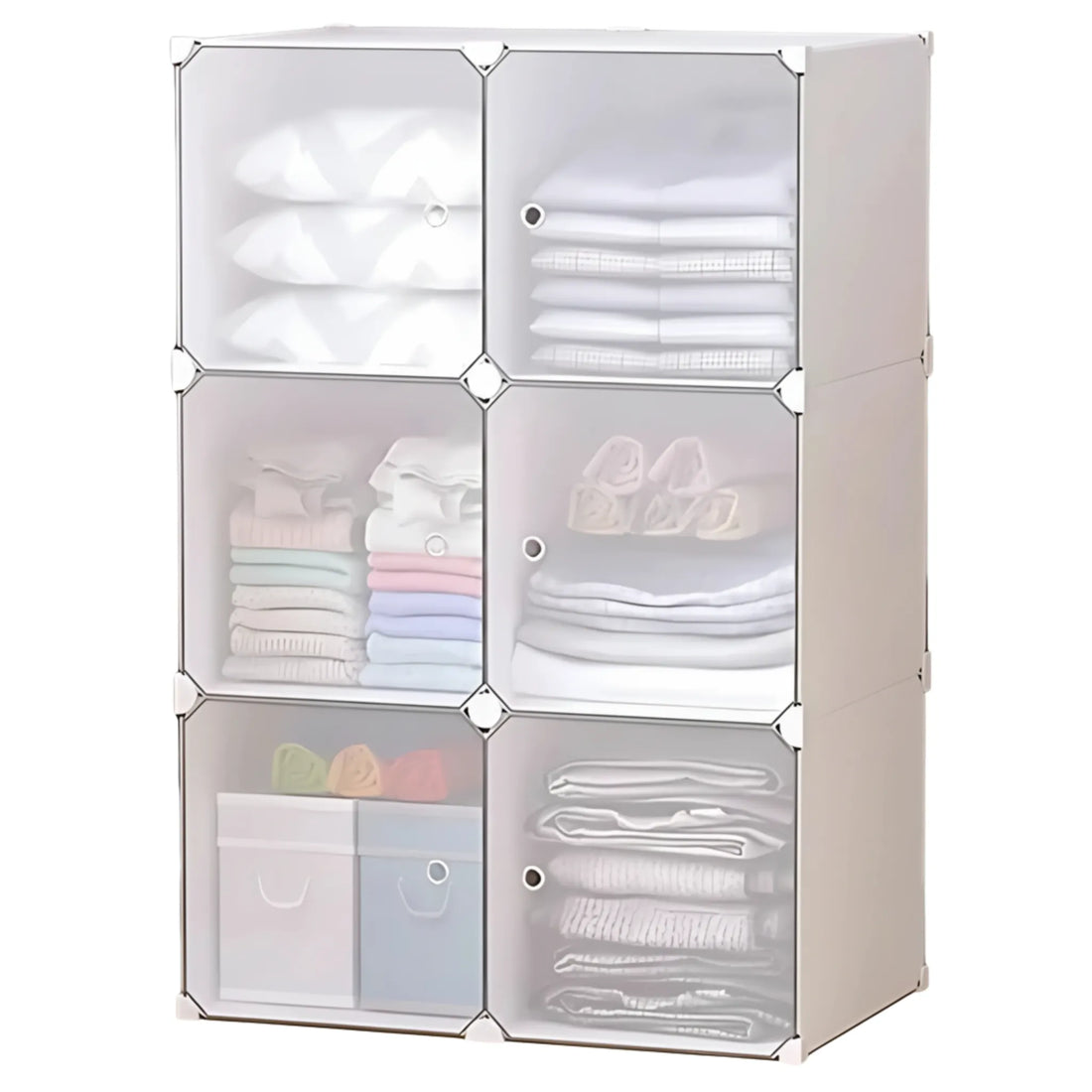 Organizador Modular Guarda Roupa Portátil Branco Fosco Ajustavel Impermeavel X-Varejo loja online